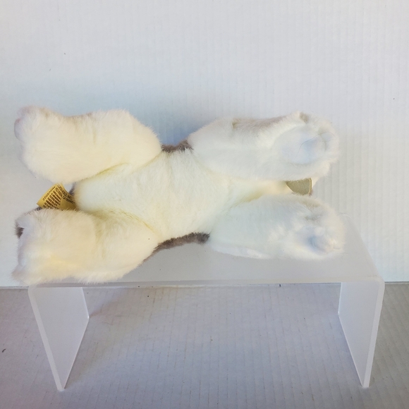 Miyoni by Aurora Plush White Grey Striped Tabby Tiger Cat Kitten 10" - Picture 8 of 8